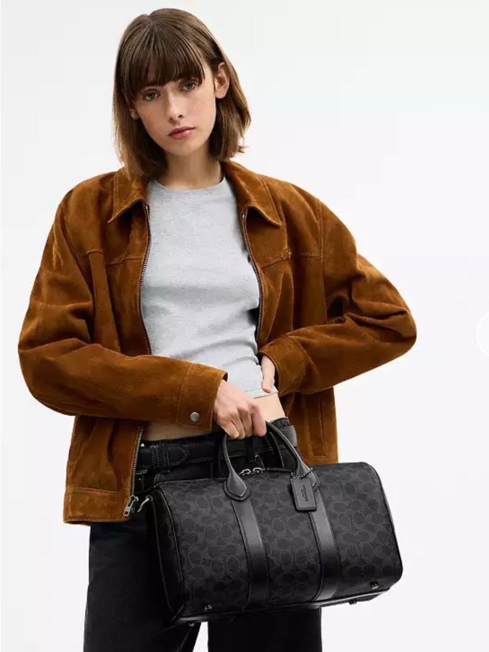 COACH Compass 35 Signature black print - Picture 3 of 7